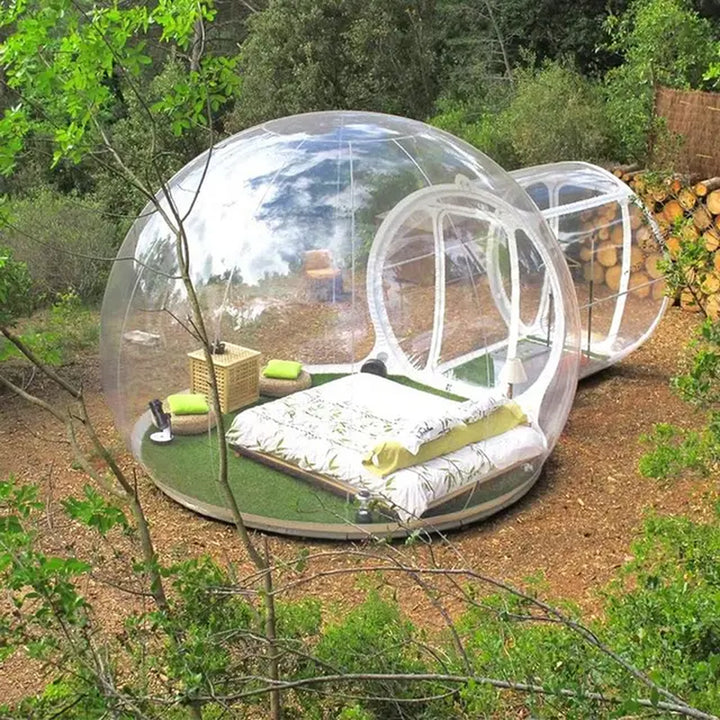 Transparent Inflatable Bubble Tent Spherical Clear House Kids Party Clear Inflatable Bubble Cabin Lodge Starry Sky Dome