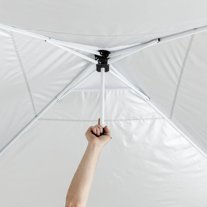 Simple Push Straight Leg Instant Canopy, White, 10 Ft X 10 Ft