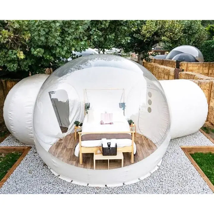 Transparent Inflatable Bubble Tent Spherical Clear House Kids Party Clear Inflatable Bubble Cabin Lodge Starry Sky Dome