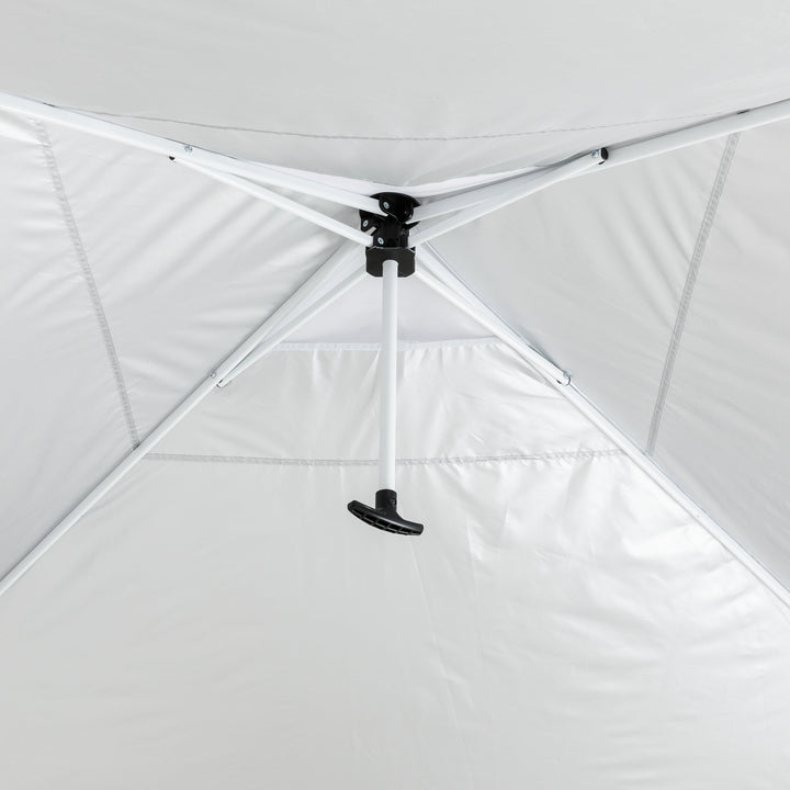 Simple Push Straight Leg Instant Canopy, White, 10 Ft X 10 Ft