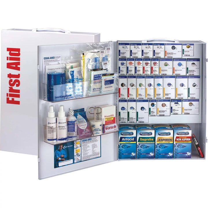 150 Person XL Smartcompliance Metal Cabinet with Medication, 109 Pc