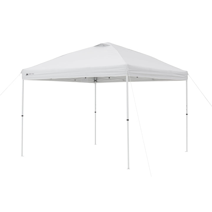 Simple Push Straight Leg Instant Canopy, White, 10 Ft X 10 Ft