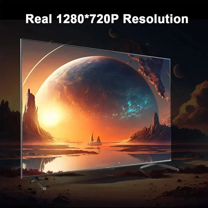 2024 New 4K Android 11 Dual Wifi6 200 ANSI Allwinner H713 BT5.0 1080P 1280*720P Home Cinema Outdoor Portable Projetor