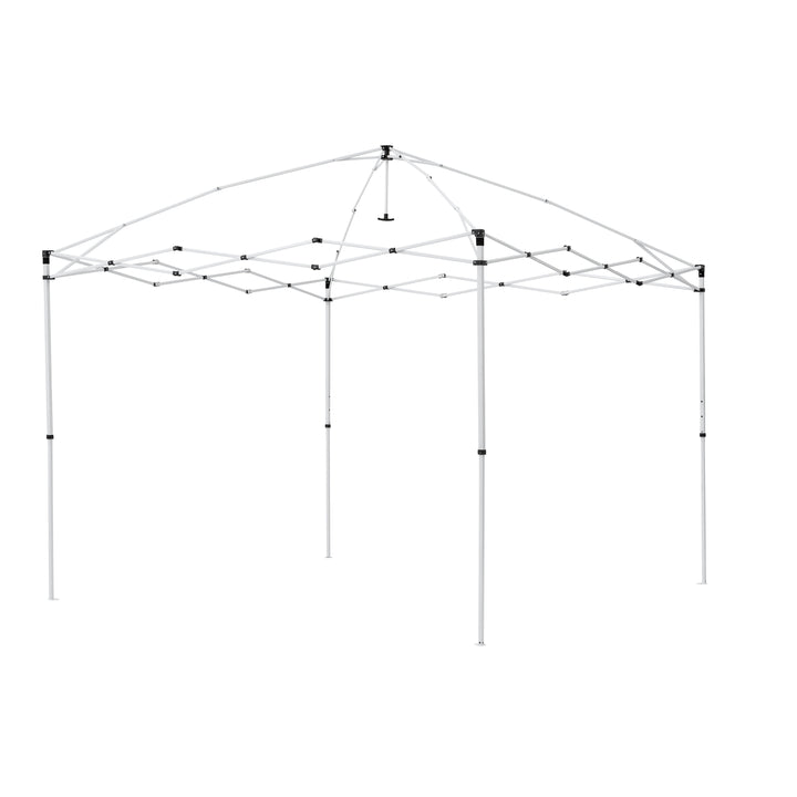 Simple Push Straight Leg Instant Canopy, White, 10 Ft X 10 Ft